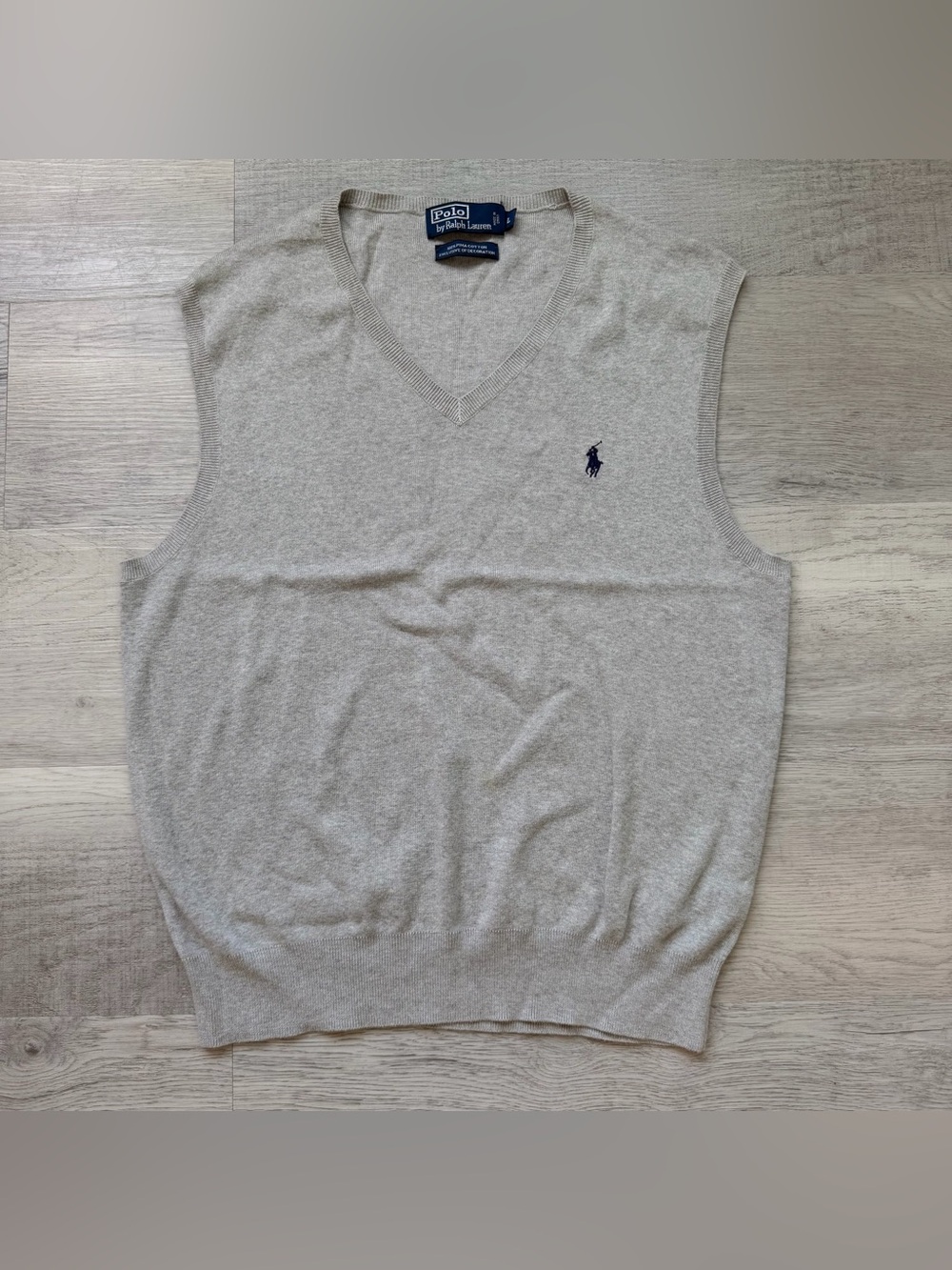 Polo Ralph Lauren Grey V-Neck Sweater Vest